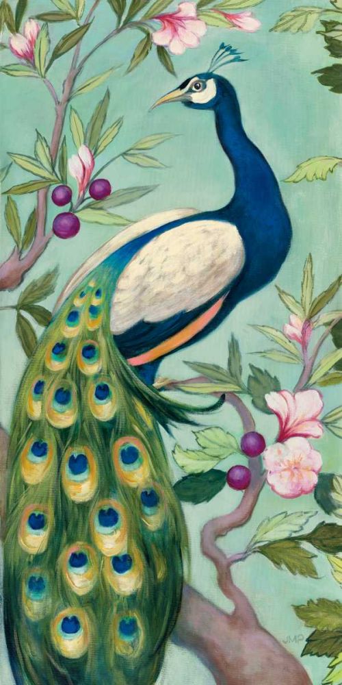 Pretty Peacock II art print by Julia Purinton for $57.95 CAD