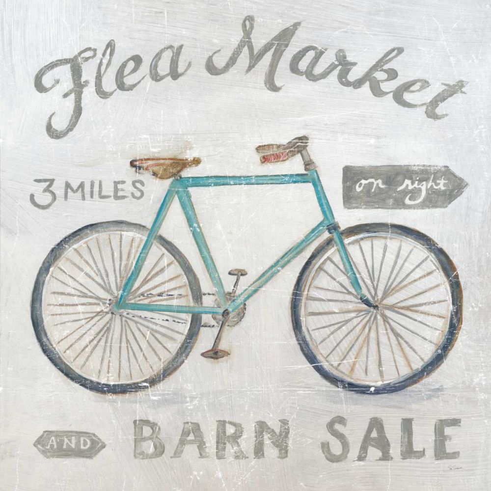 White Barn Flea Market IV art print by Sue Schlabach for $57.95 CAD