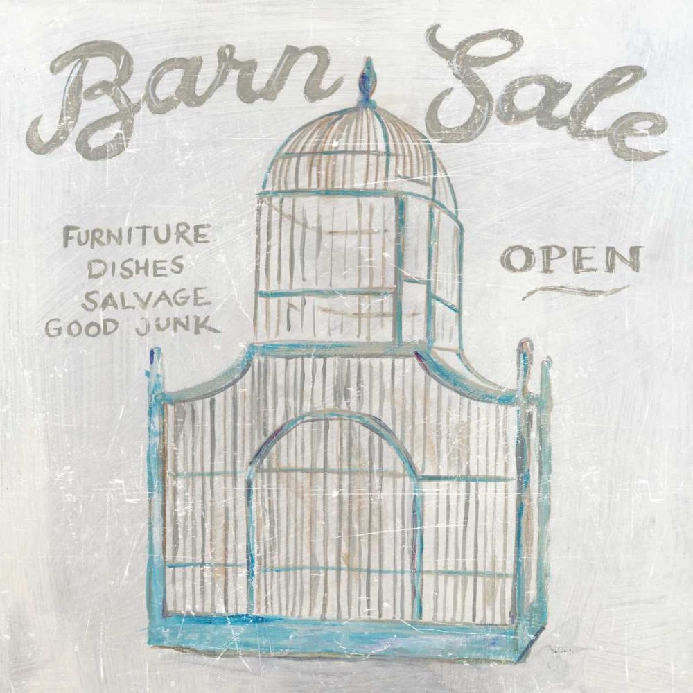 White Barn Flea Market V art print by Sue Schlabach for $57.95 CAD