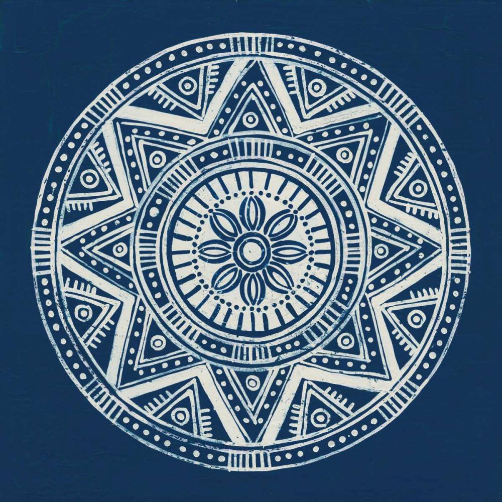 Seville I Dark Blue FB art print by Kathrine Lovell for $57.95 CAD