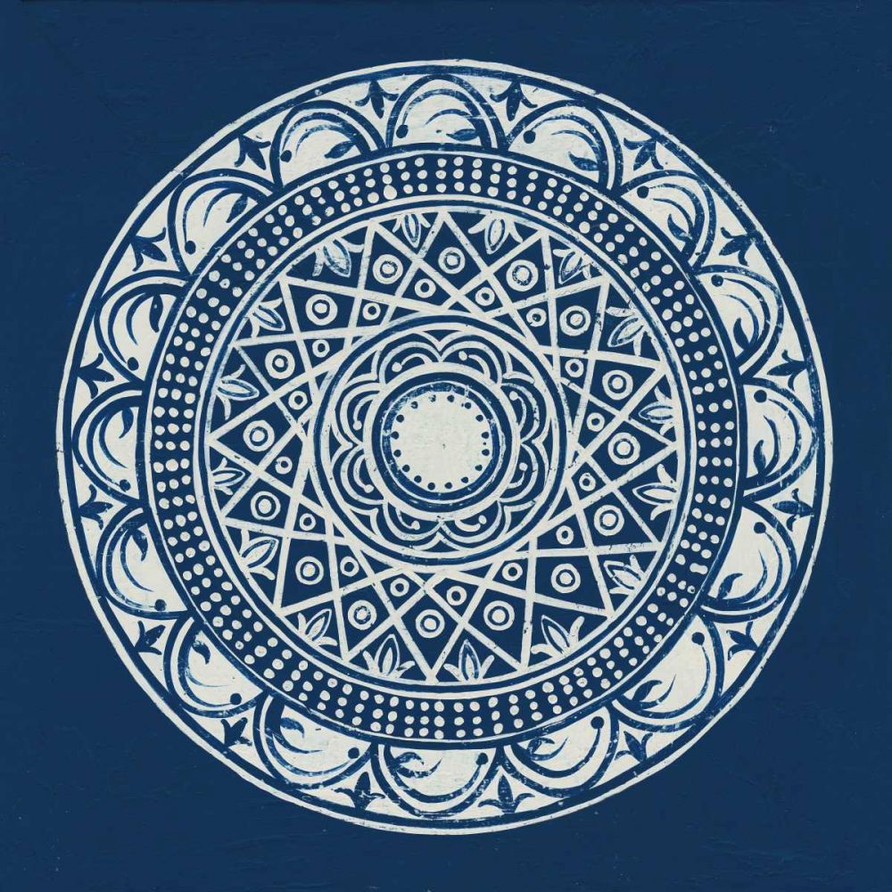 Seville III Dark Blue FB art print by Kathrine Lovell for $57.95 CAD