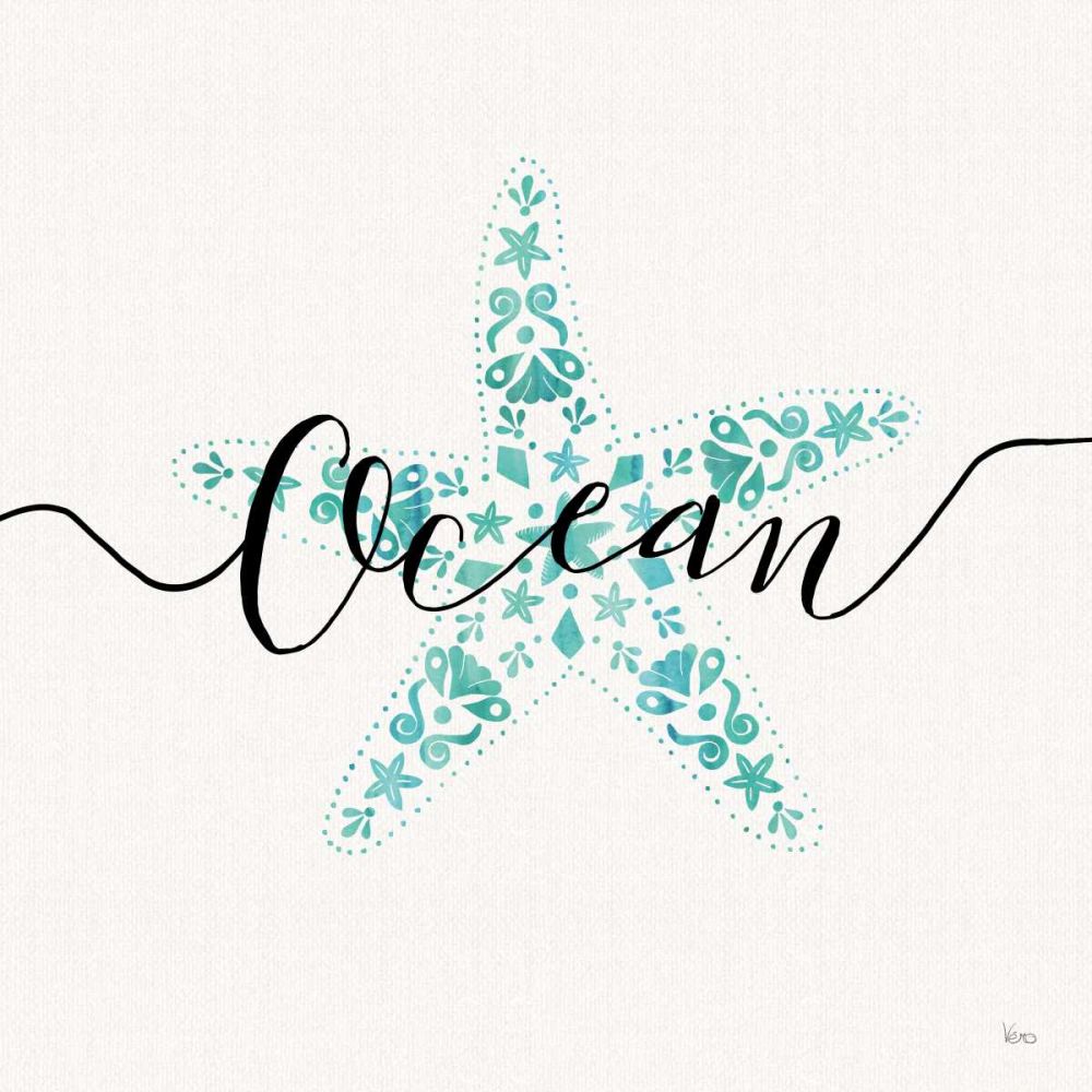 Sea Charms I Teal art print by Veronique Charron for $57.95 CAD