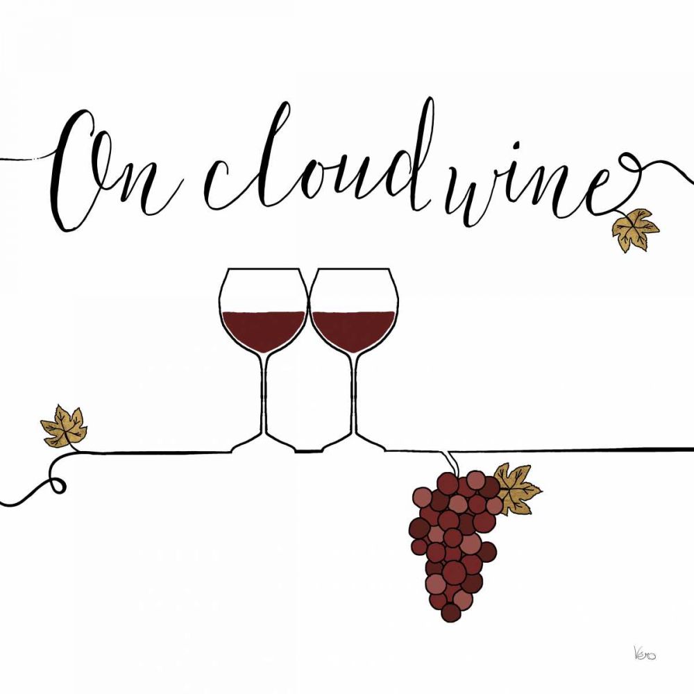 Underlined Wine VIII art print by Veronique Charron for $57.95 CAD