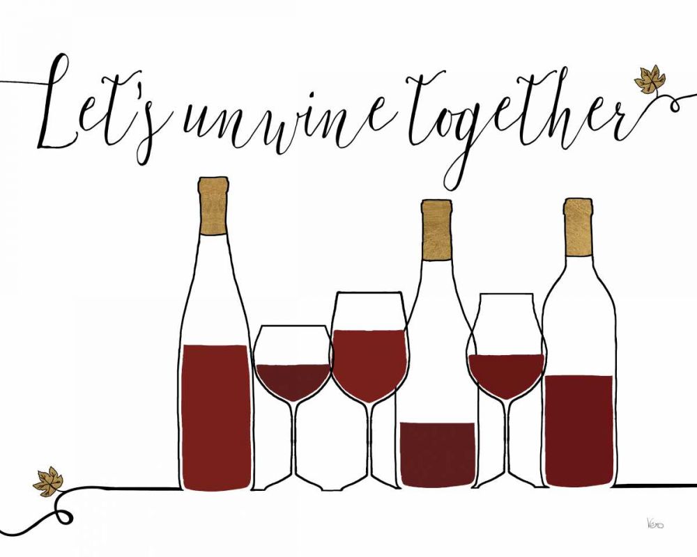 Underlined Wine X art print by Veronique Charron for $57.95 CAD