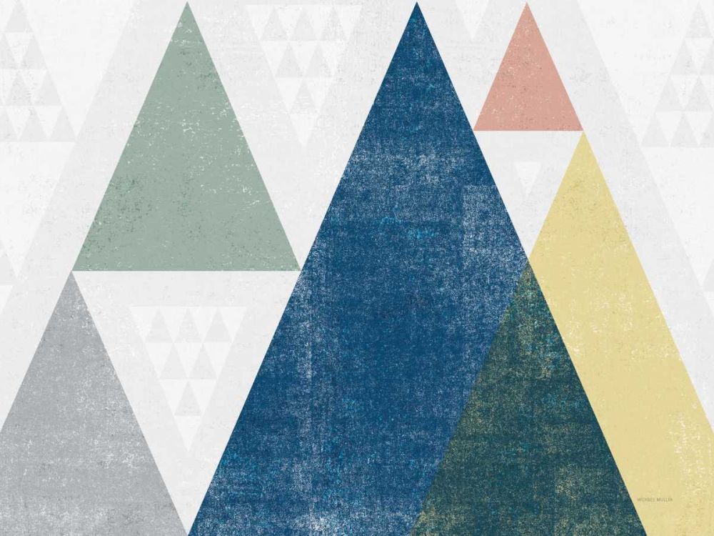 Mod Triangles I Soft Crop art print by Michael Mullan for $57.95 CAD