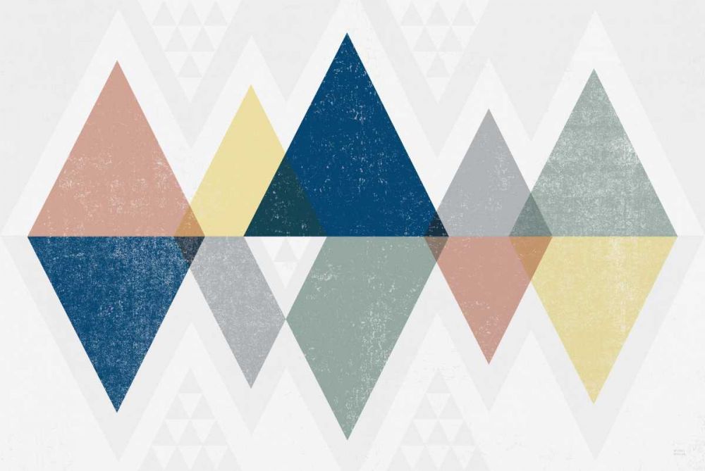 Mod Triangles II Soft art print by Michael Mullan for $57.95 CAD