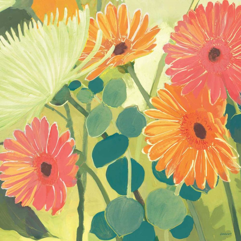 Tangerine Garden I art print by Kathrine Lovell for $57.95 CAD