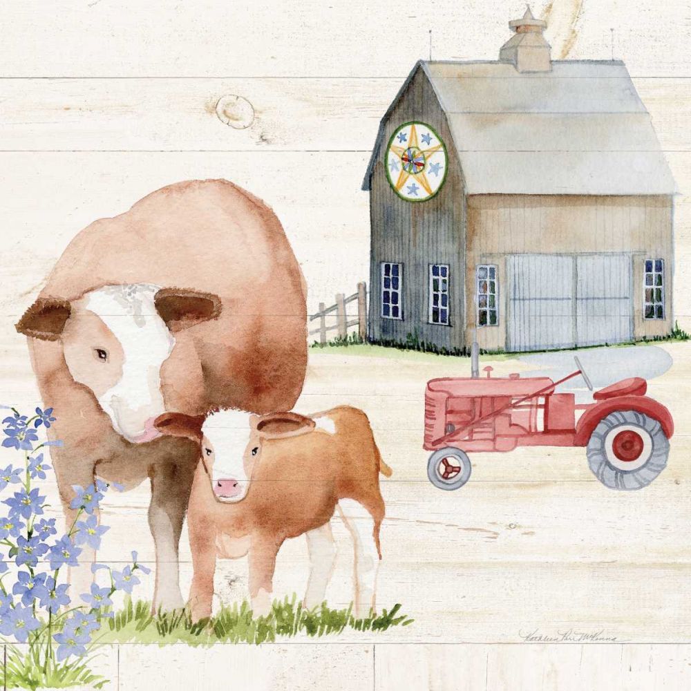 Life on the Farm I art print by Kathleen Parr McKenna for $57.95 CAD