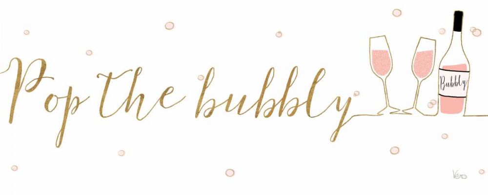 Underlined Bubbly III art print by Veronique Charron for $57.95 CAD