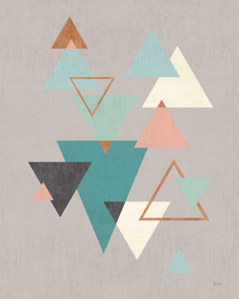 Abstract Geo II Gray art print by Veronique Charron for $57.95 CAD