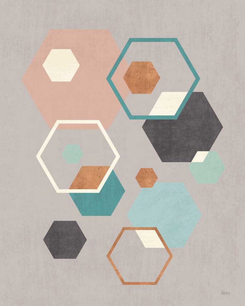 Abstract Geo III Gray art print by Veronique Charron for $57.95 CAD
