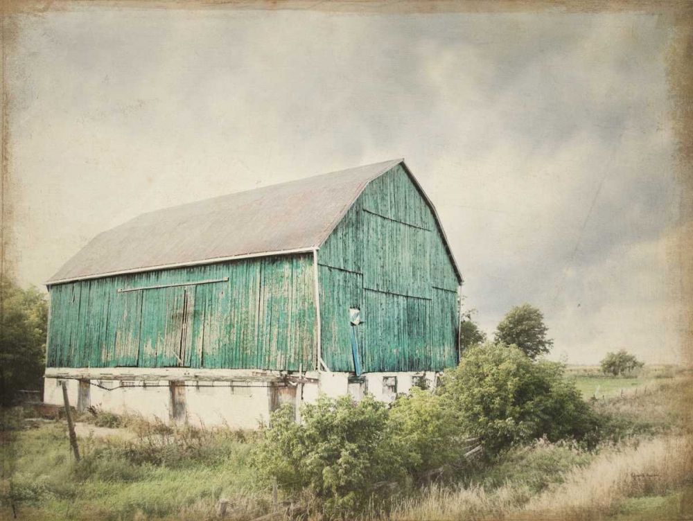 Late Summer Barn I Crop Vintage art print by Elizabeth Urquhart for $57.95 CAD