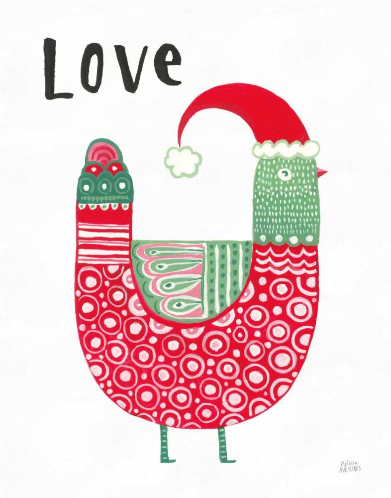 Christmas Tweets I art print by Melissa Averinos for $57.95 CAD