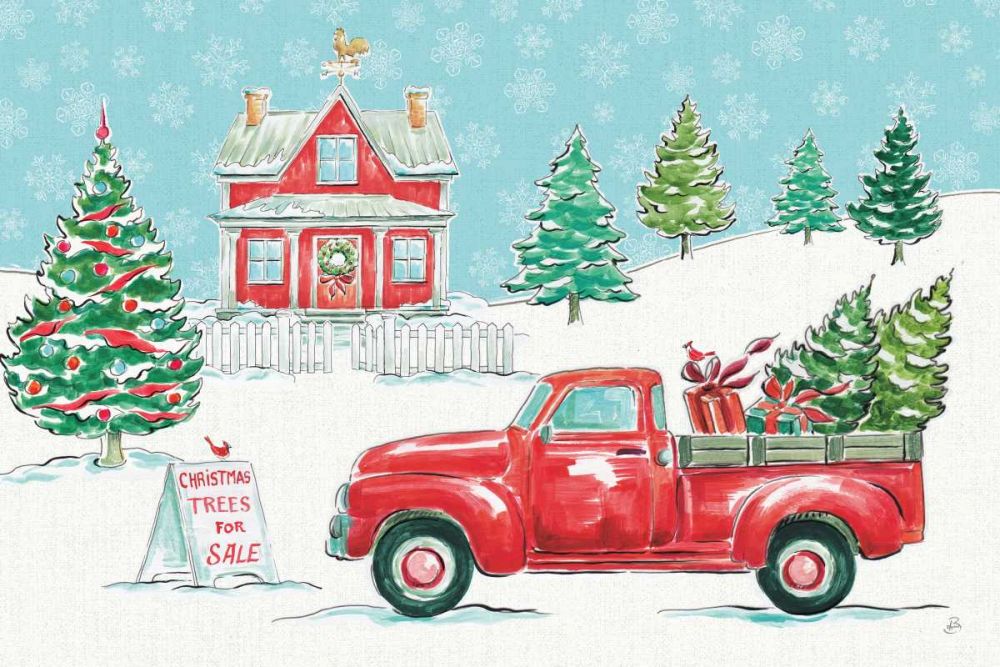 Christmas in the Country II art print by Daphne Brissonnet for $57.95 CAD