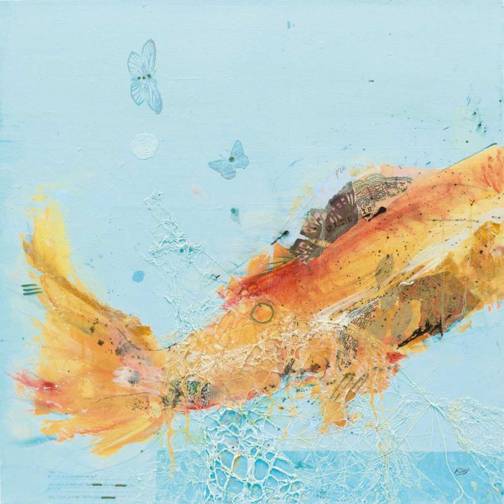Fish in the Sea I Aqua art print by Kellie Day for $57.95 CAD