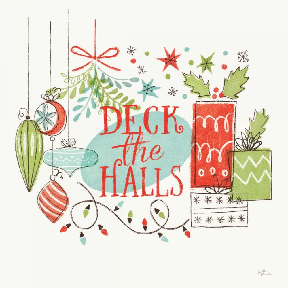 Retro Christmas III art print by Janelle Penner for $57.95 CAD