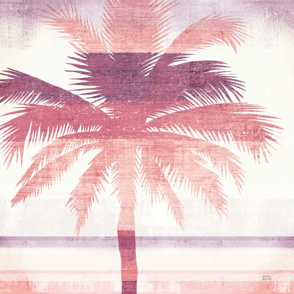 Beachscape Palms II Pink Purple art print by Michael Mullan for $57.95 CAD