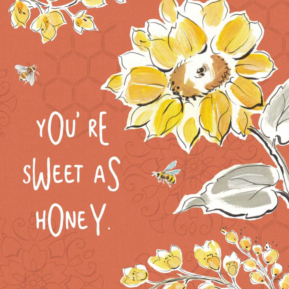 Bee Happy III Spice art print by Daphne Brissonnet for $57.95 CAD