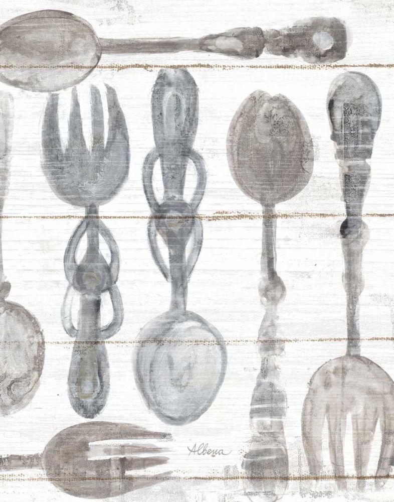 Spoons and Forks III Neutral art print by Albena Hristova for $57.95 CAD