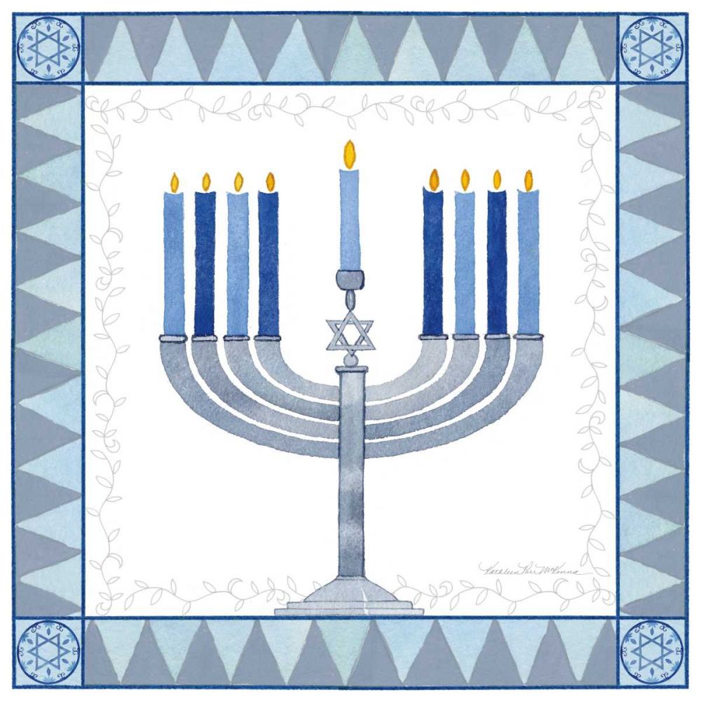 Celebrating Hanukkah III art print by Kathleen Parr McKenna for $57.95 CAD