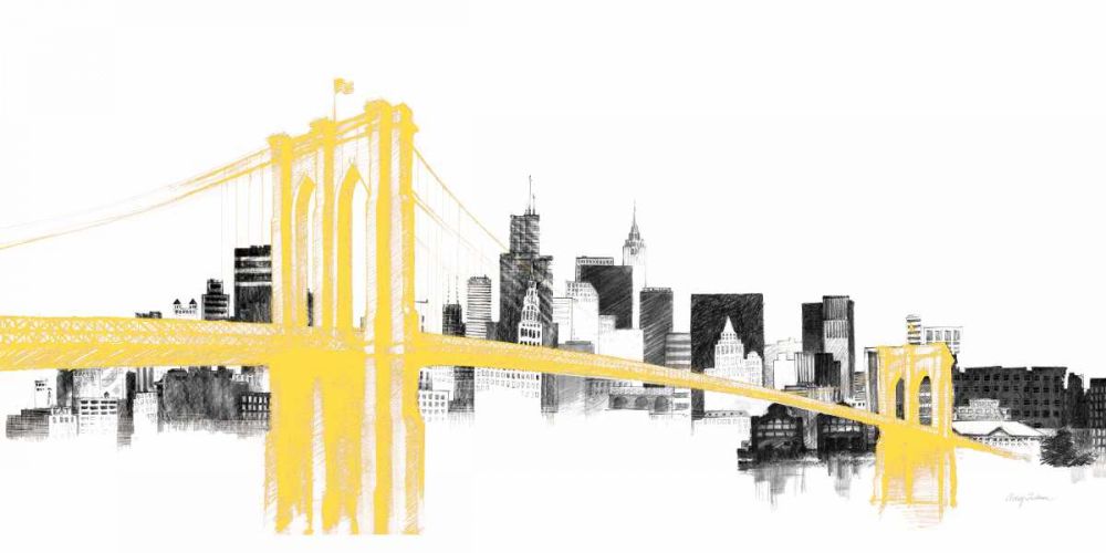 Skyline Crossing Yellow art print by Avery Tillmon for $57.95 CAD