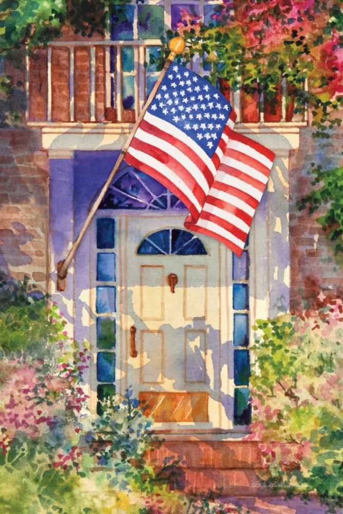 Patriotic Home art print by Kathleen Parr McKenna for $57.95 CAD