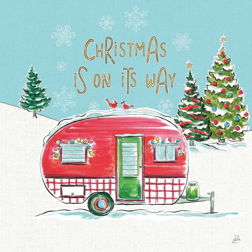 Christmas in the Country V On Its Way art print by Daphne Brissonnet for $57.95 CAD