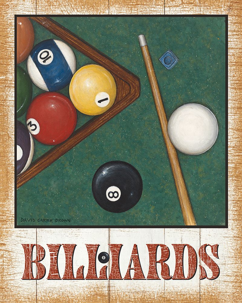 Billiards v2 art print by David Carter Brown for $57.95 CAD