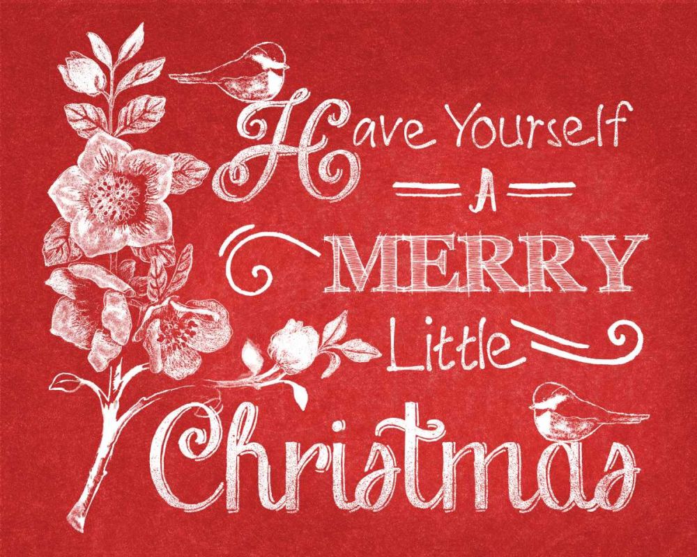 Chalkboard Christmas Sayings V on red art print by Beth Grove for $63.95 CAD