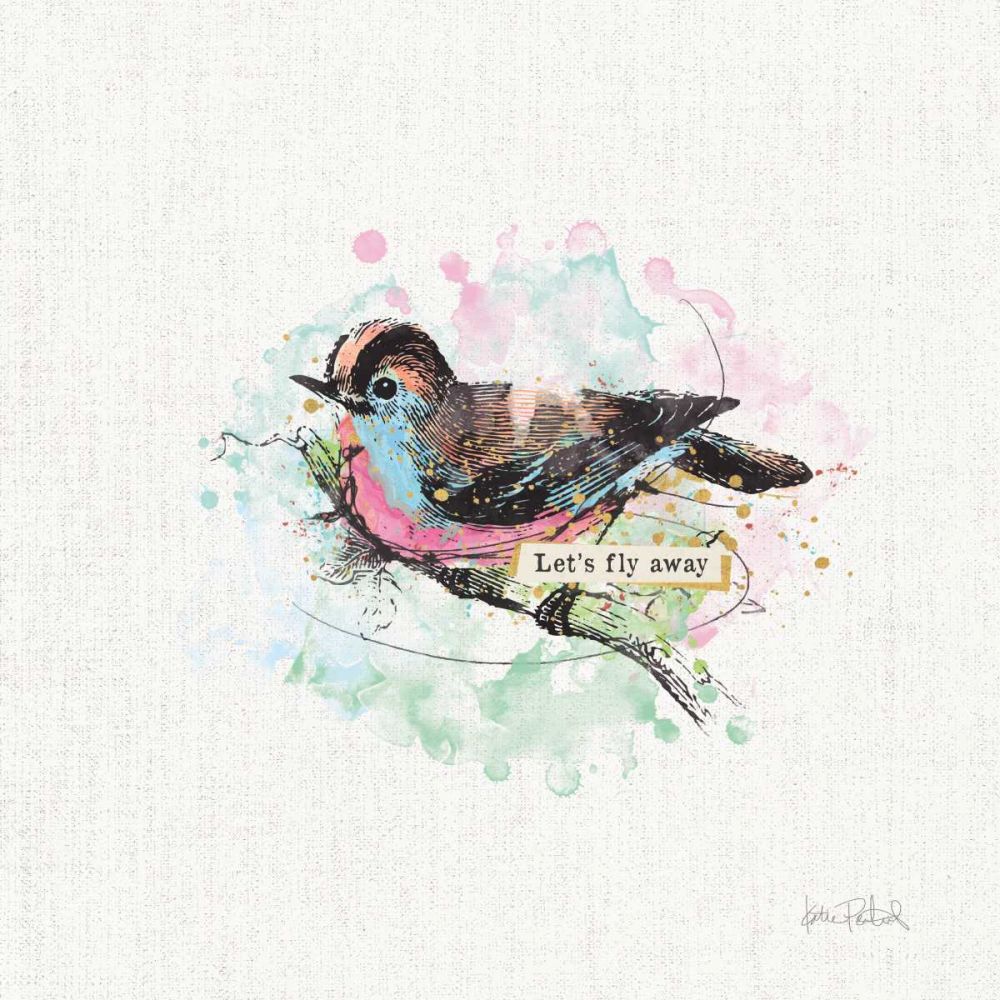 Thoughtful Wings IV art print by Katie Pertiet for $57.95 CAD
