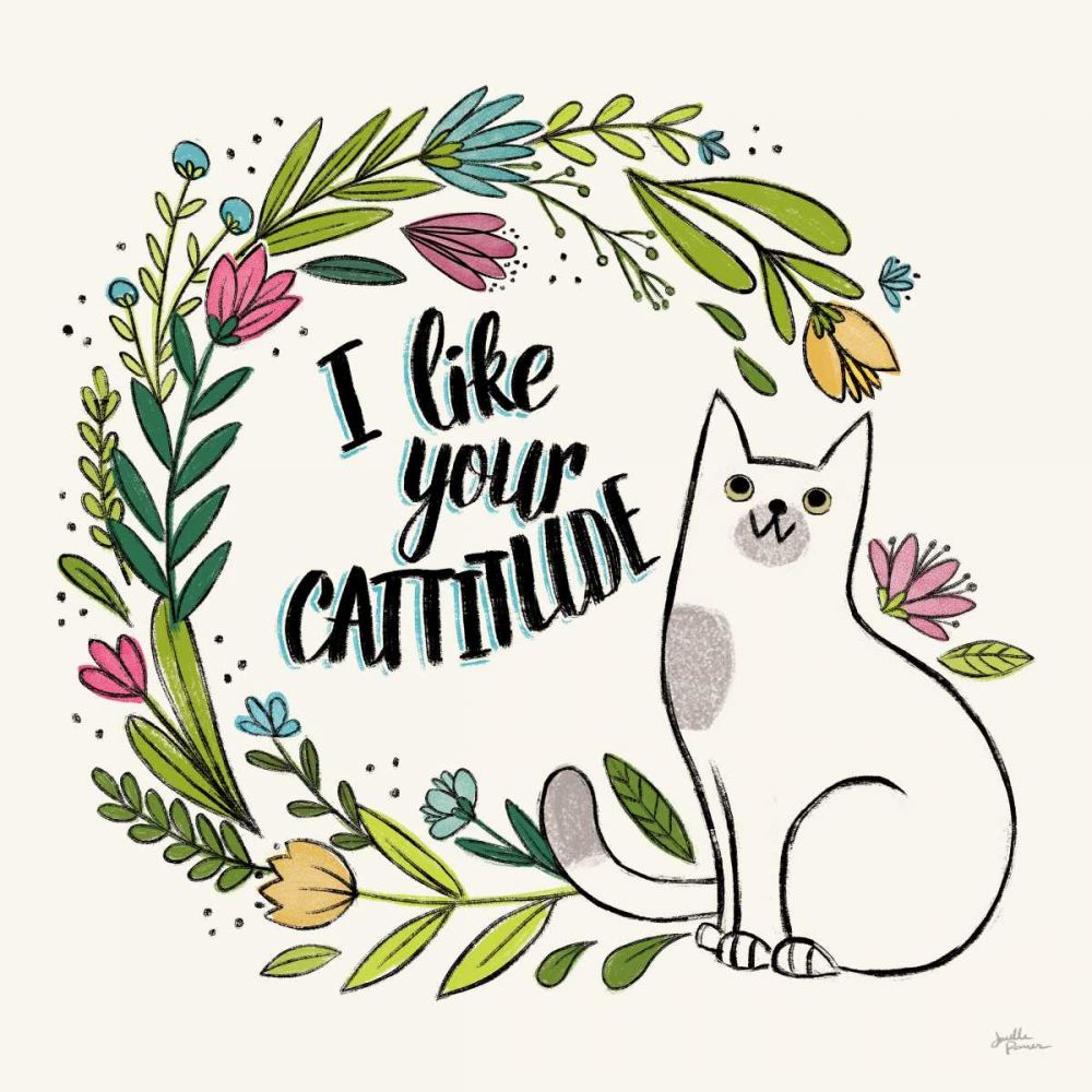 Purrfect Garden IX art print by Janelle Penner for $57.95 CAD