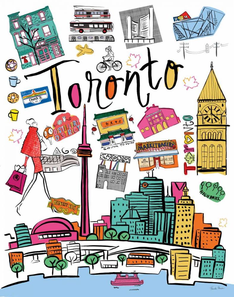 Travel Toronto art print by Farida Zaman for $57.95 CAD
