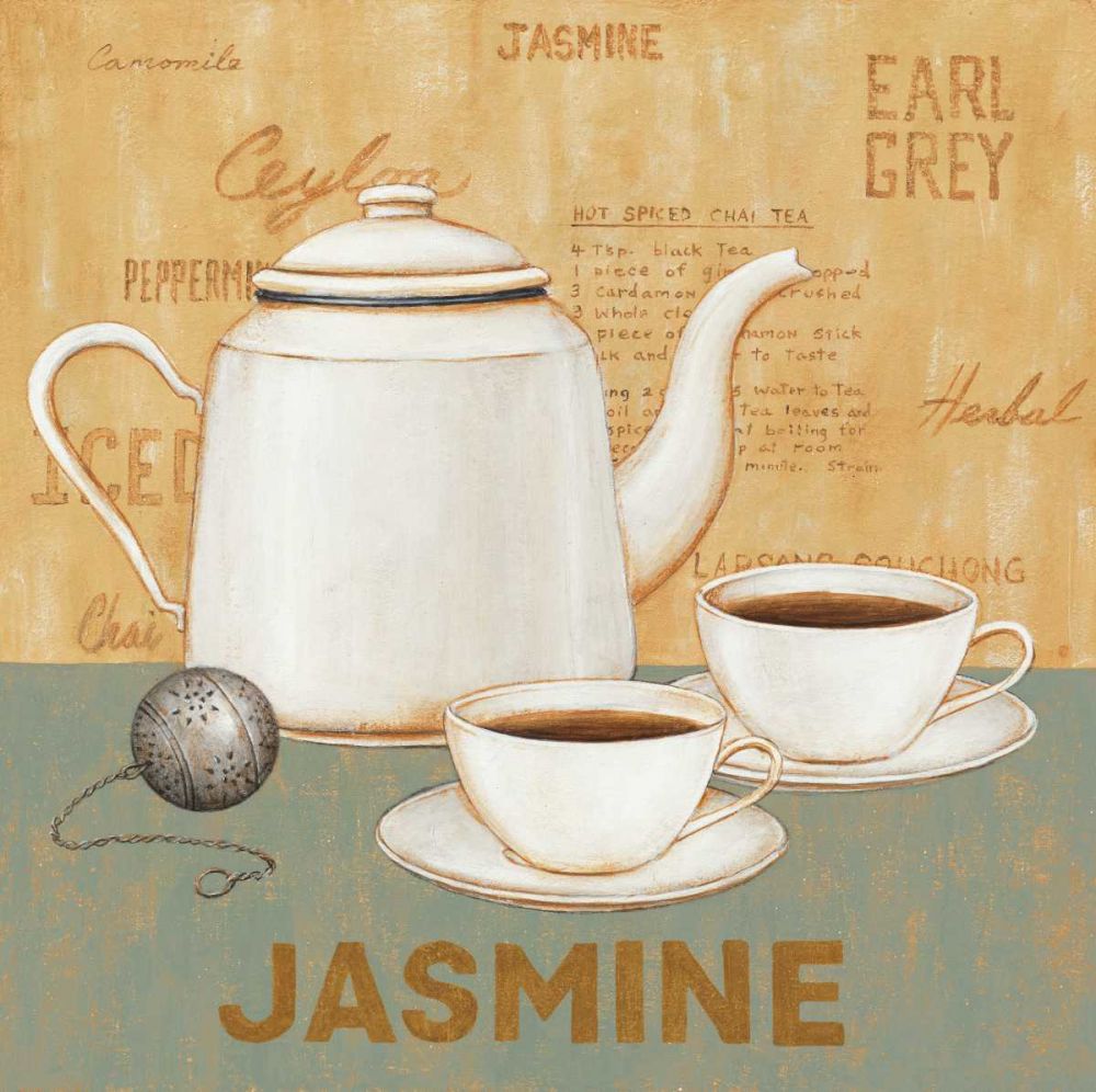 Jasmine Tea Teal art print by David Carter Brown for $57.95 CAD