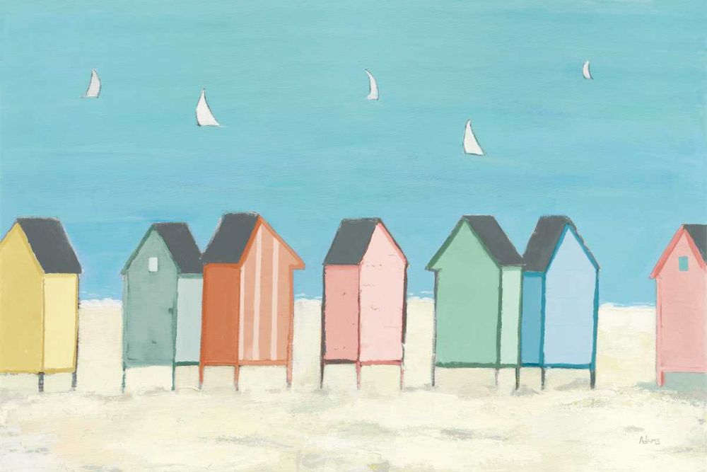 Cabanas I Pastel art print by Phyllis Adams for $57.95 CAD