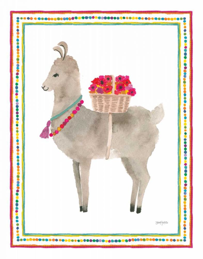 La La Llama II art print by Jenaya Jackson for $57.95 CAD