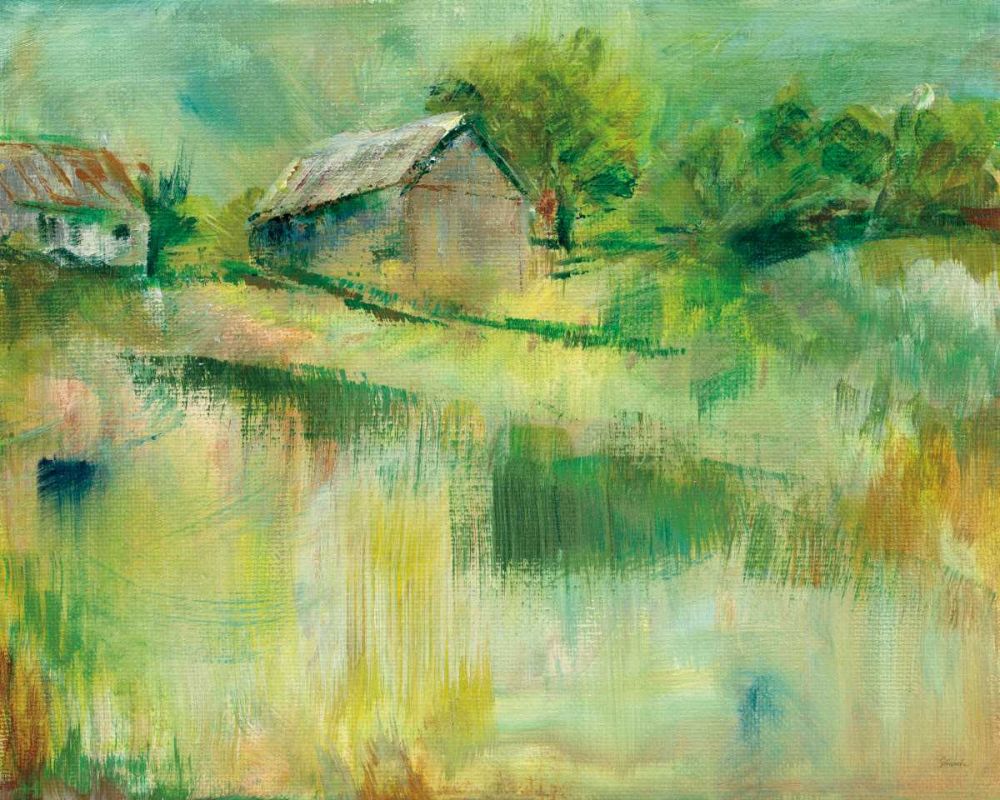 September Barns art print by Sue Schlabach for $57.95 CAD