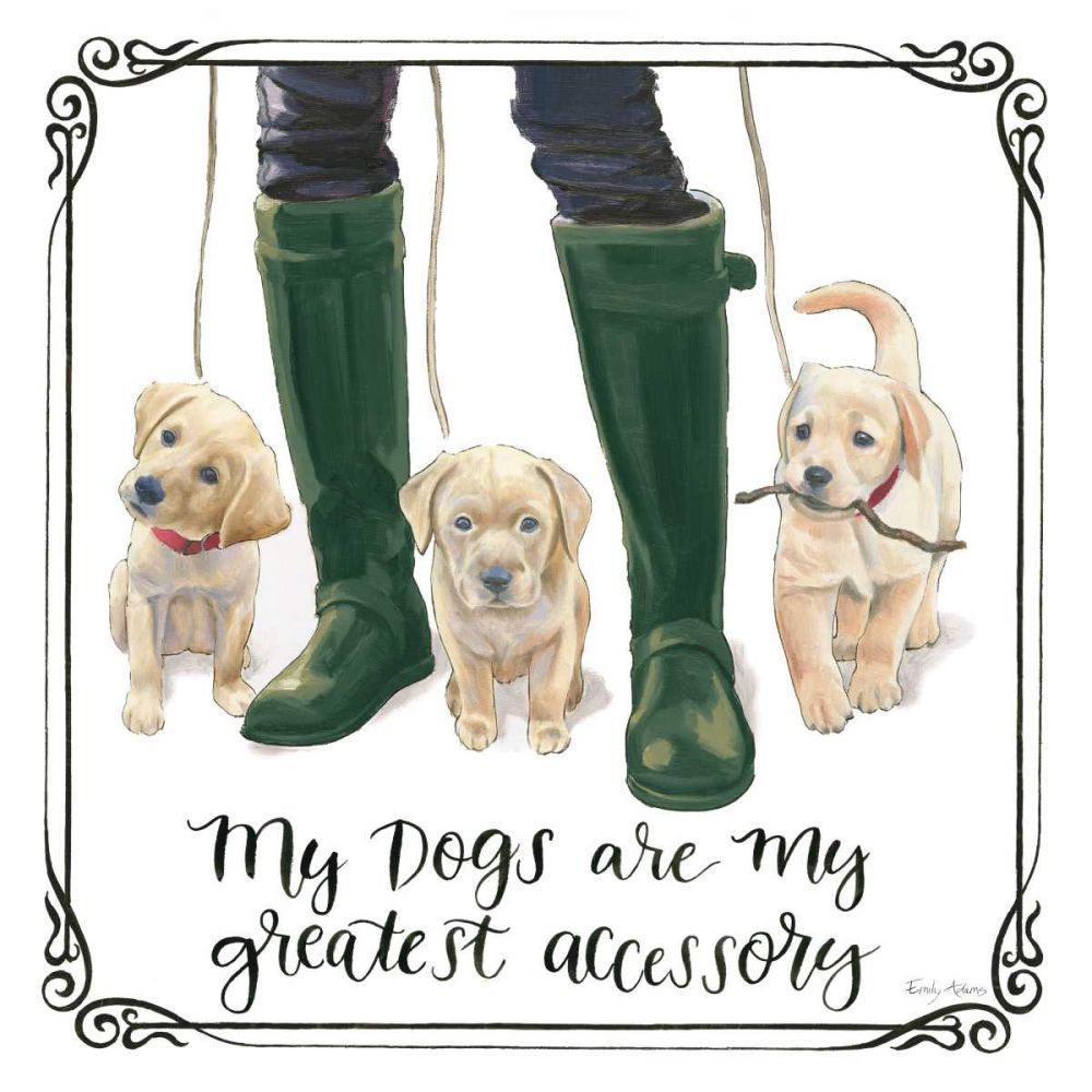 Furry Fashion Friends I My Dogs art print by Emily Adams for $57.95 CAD