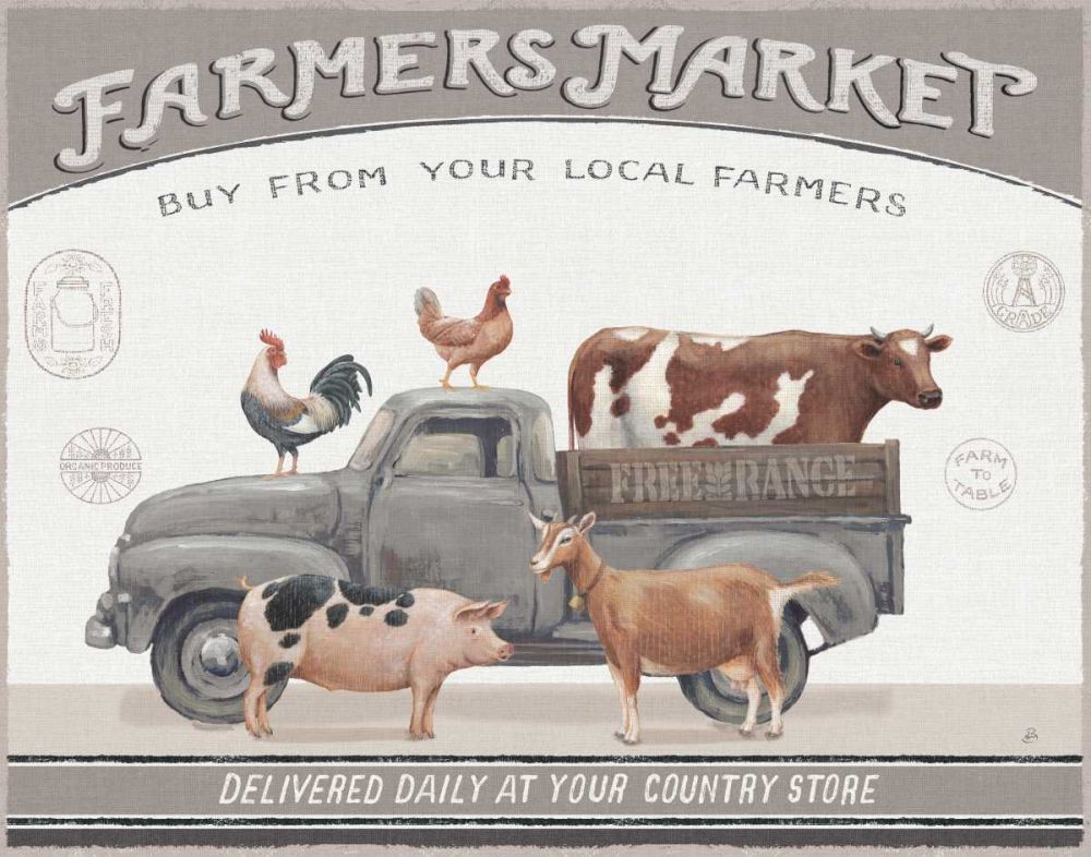 Vintage Farm I v2 art print by Daphne Brissonnet for $57.95 CAD