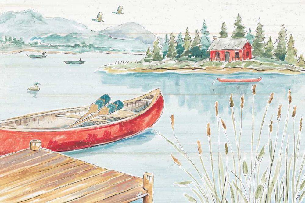 Lake Moments I art print by Daphne Brissonnet for $57.95 CAD