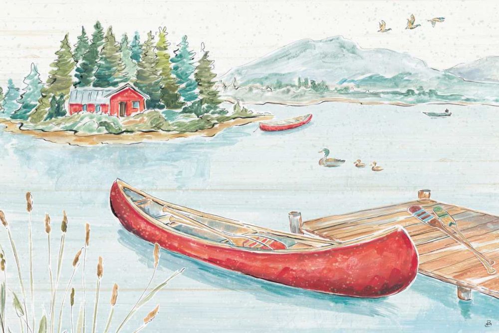 Lake Moments II art print by Daphne Brissonnet for $57.95 CAD