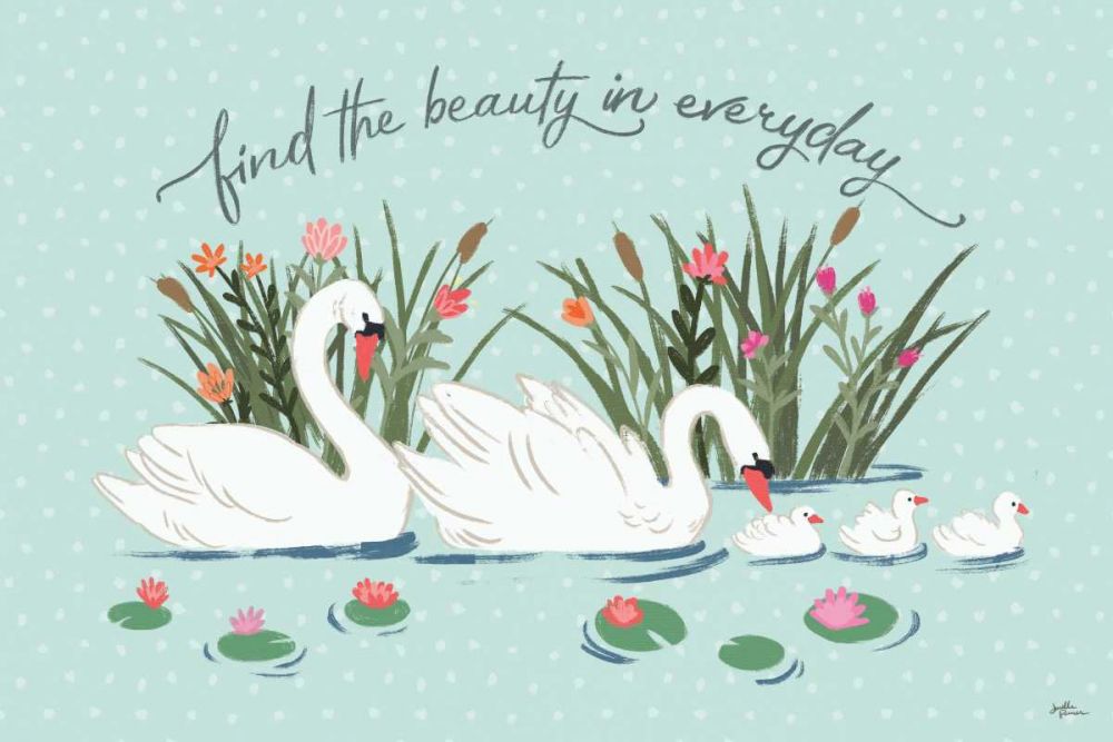 Swan Lake I Mint art print by Janelle Penner for $57.95 CAD