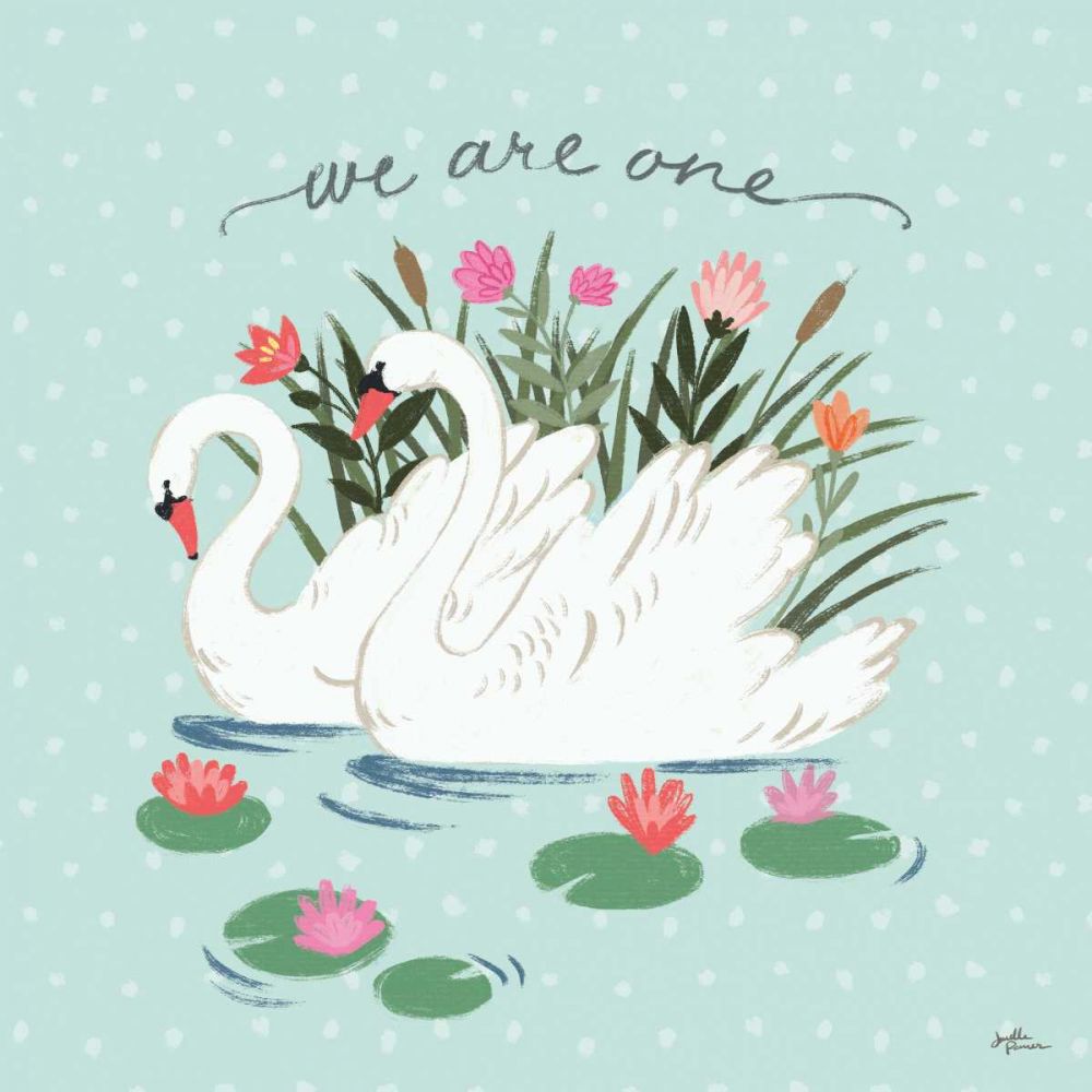 Swan Lake III Mint art print by Janelle Penner for $57.95 CAD