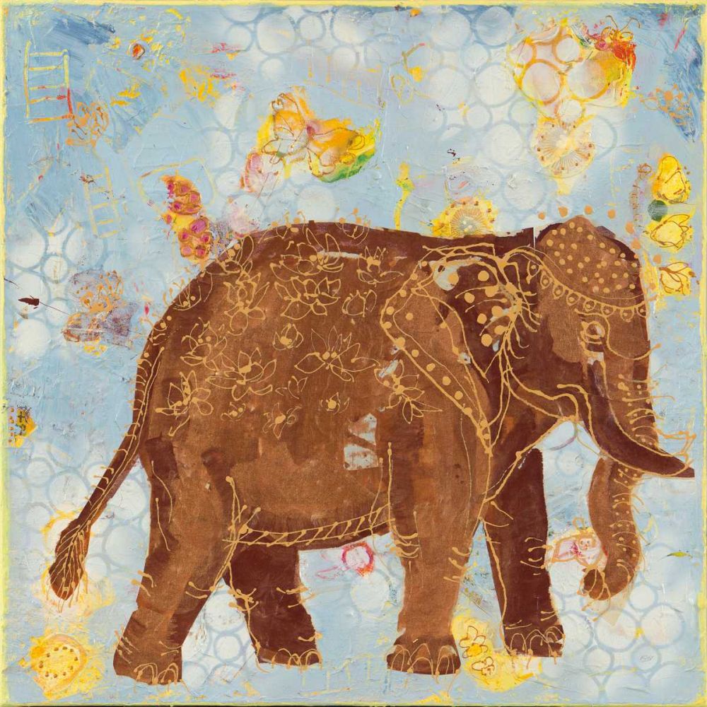Elephant art print by Kellie Day for $57.95 CAD