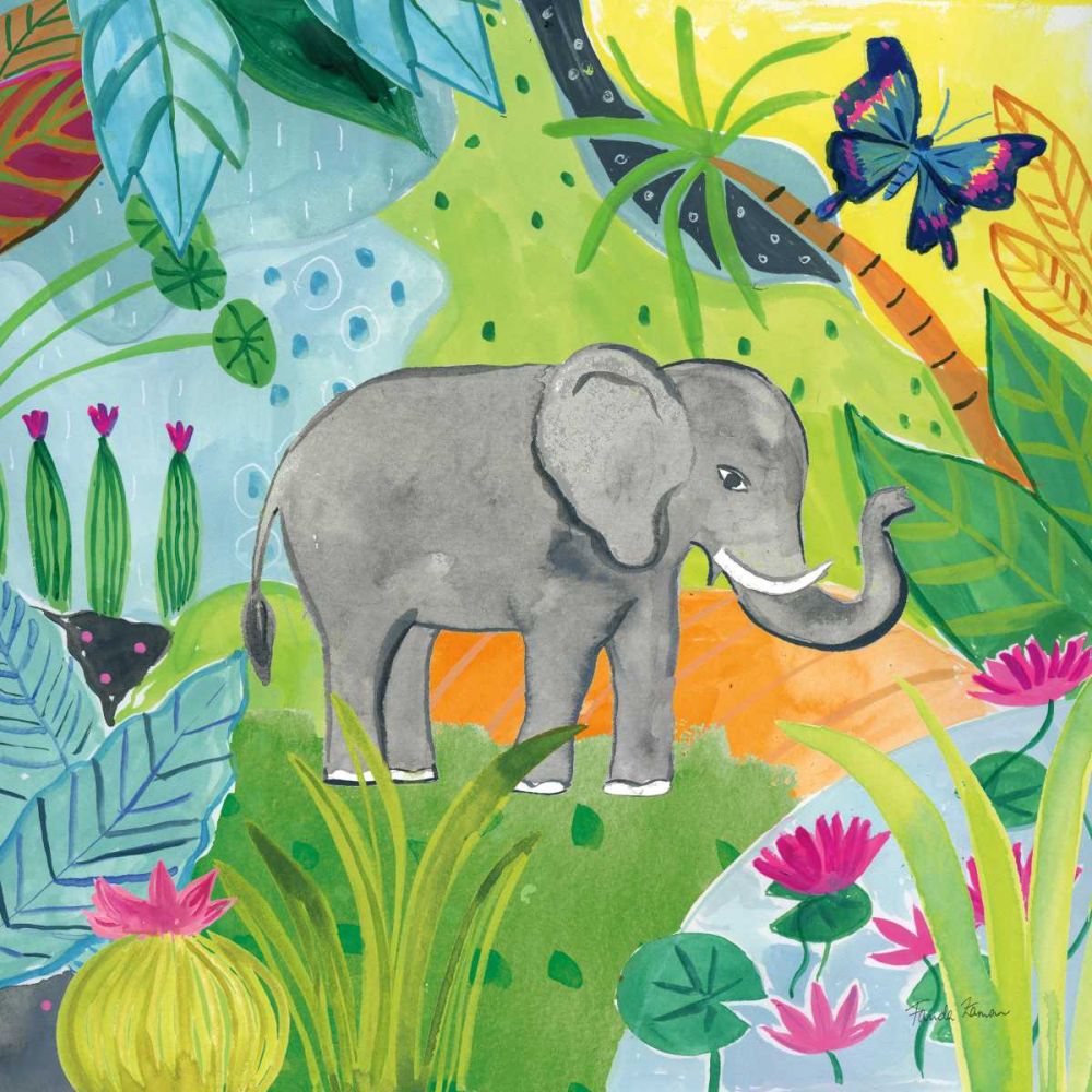 The Big Jungle I art print by Farida Zaman for $57.95 CAD