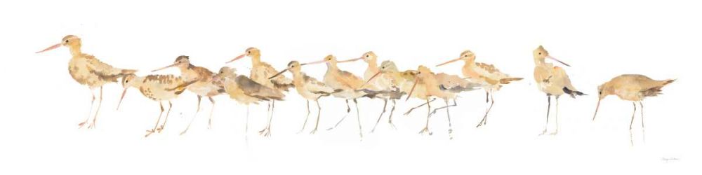 Watercolor Sandpipers Panel art print by Avery Tillmon for $57.95 CAD