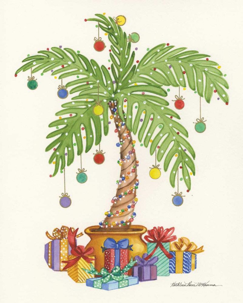 Palm Tree Gifts Crop art print by Kathleen Parr McKenna for $57.95 CAD