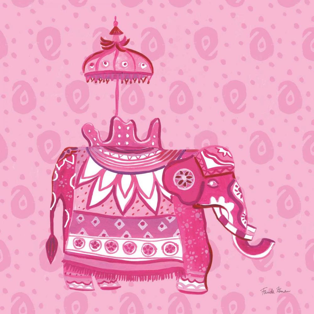 Jeweled Elephant III art print by Farida Zaman for $57.95 CAD