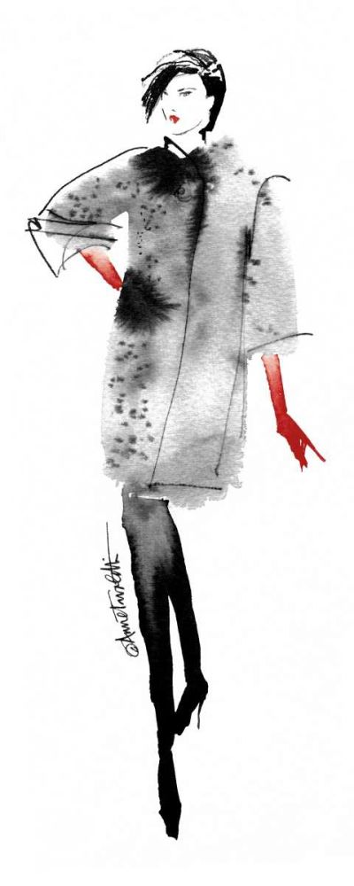 Modern Fashion II Red Crop art print by Anne Tavoletti for $57.95 CAD