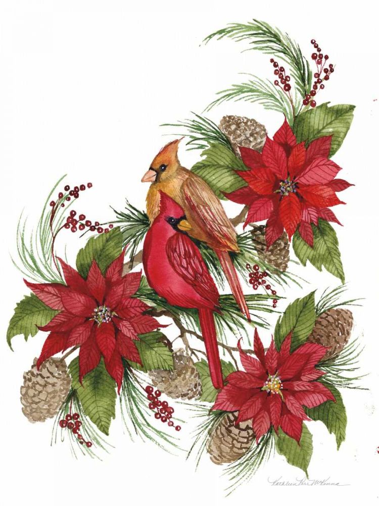 Holiday Happiness III art print by Kathleen Parr McKenna for $57.95 CAD
