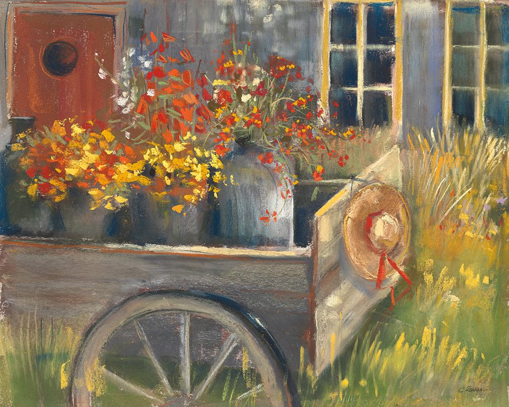 Garden Wagon art print by Carol Rowan for $57.95 CAD